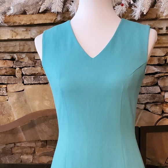 🆕🎁Custom made "ruffles V-neck teal dress &Jacket SET - Picture 7 of 7